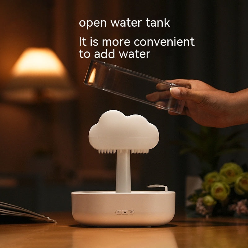 Raindrop Cloud Humidifier with Colourful Night Light aromatherapy, rain , diffuser, essential oil,