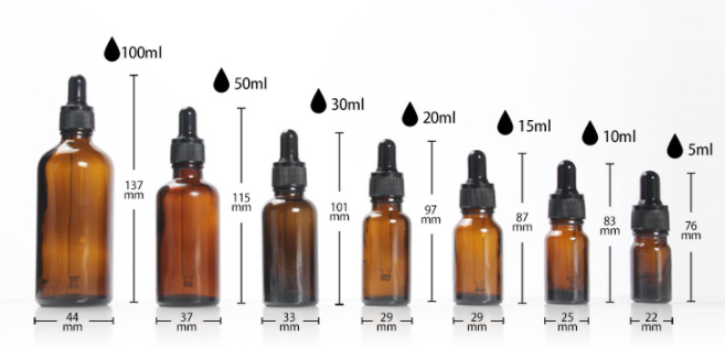 Brown Glass Essential Oil Dropper Bottles, aromatherapy