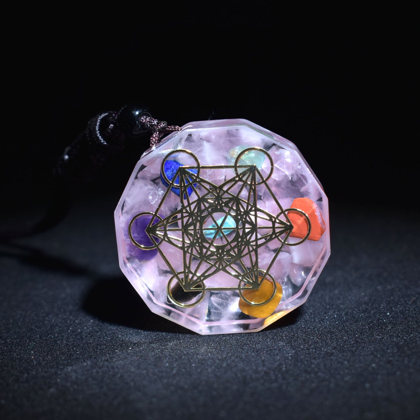 Natural Crystal Chakra Pendant - 7 Different Designs