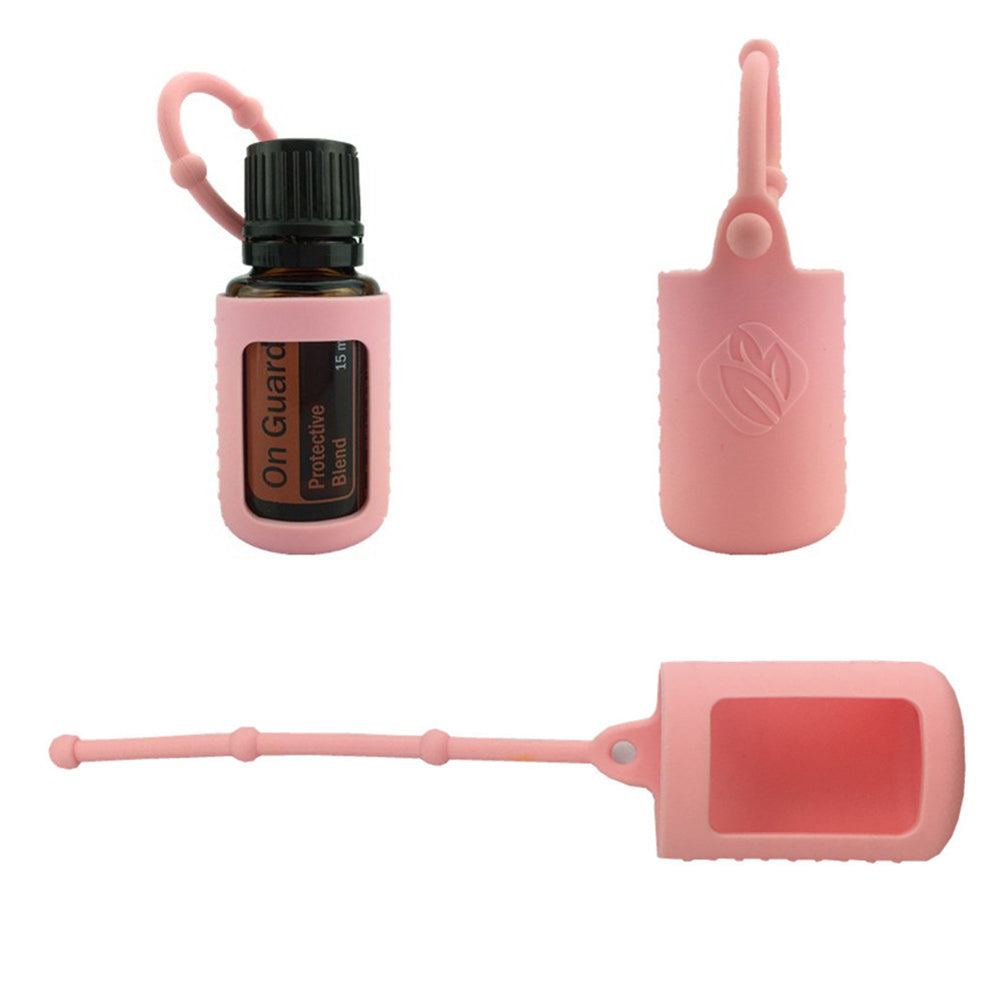 Travel-Friendly Silicone Essential Oil Bottle Sleeves (15ml)
