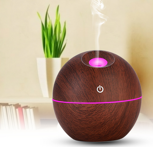 USB Aroma Essential Oil Ultrasonic Humidifier with LED Night Light - The Essential Oil Boutique, Essential Oil Diffuser, Essential Oil, aroma, aromatherapy, diffuser, scent,  essential oils, humidifier, mist, portable, best diffusers for home, flame aroma diffuser, usb diffuser, mushroom diffuser,  aroma humidifier, small diffuser, wood diffuser, car essential oil diffuser, aroma essential oil diffuser