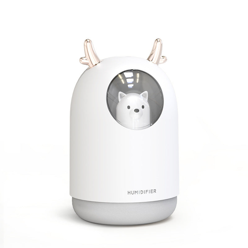 Cute Mini Humidifier with Antlers (USB Powered) diffuser,  essential oil, aromatherapy