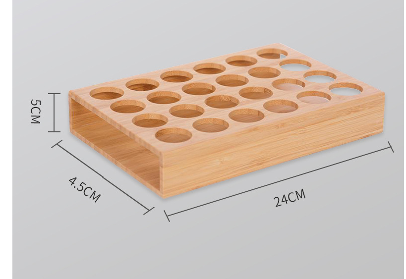 Bamboo Essential Oil Storage Rack For Essential Oil Bottles 15ml - The Essential Oil Boutique