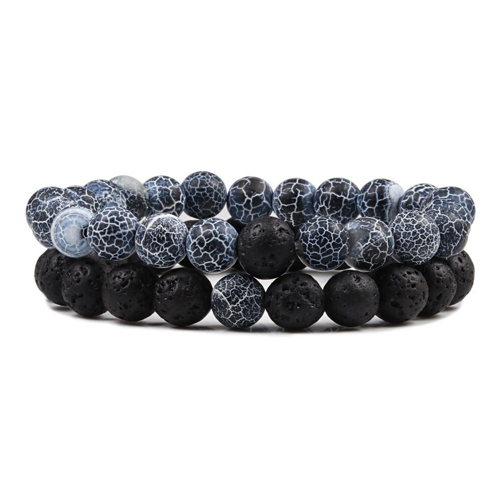 Volcanic Rock Aromatherapy Bracelet (Pack of 2) - The Essential Oil Boutique, Essential Oil, jewellery, aromatherapy, oil, diffuser, necklace, jewelry, perfume,  pendant, essential oil pendant necklace, aromatherapy necklace diffuser pendant, aroma  best essential oil, scented oil, bracelet, lava, bead, anxiety, 7 chakra, chakra, lava beads