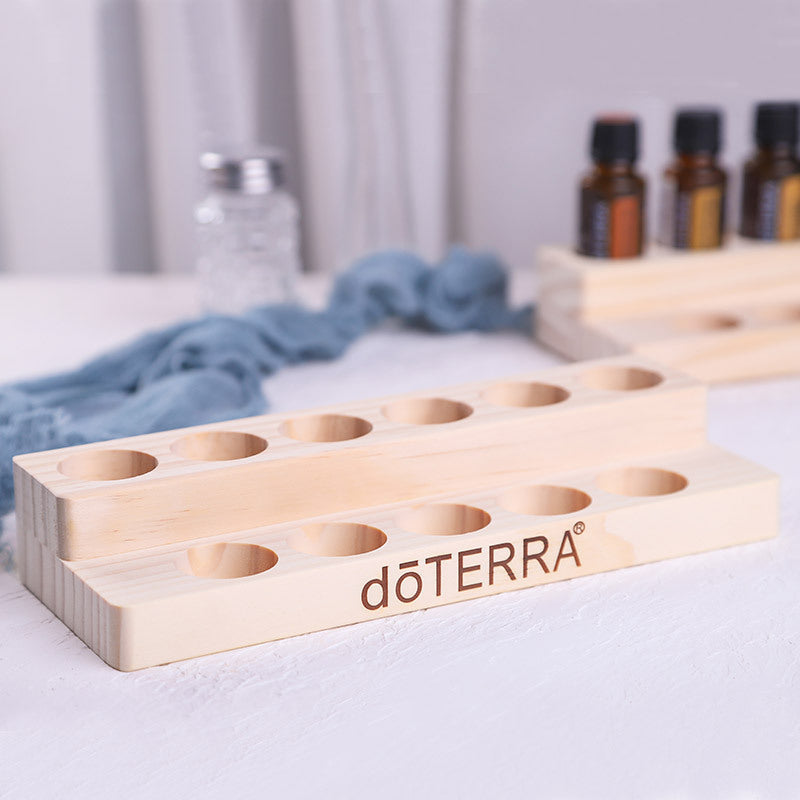 Wooden Essential Oil Bottle Display Stands