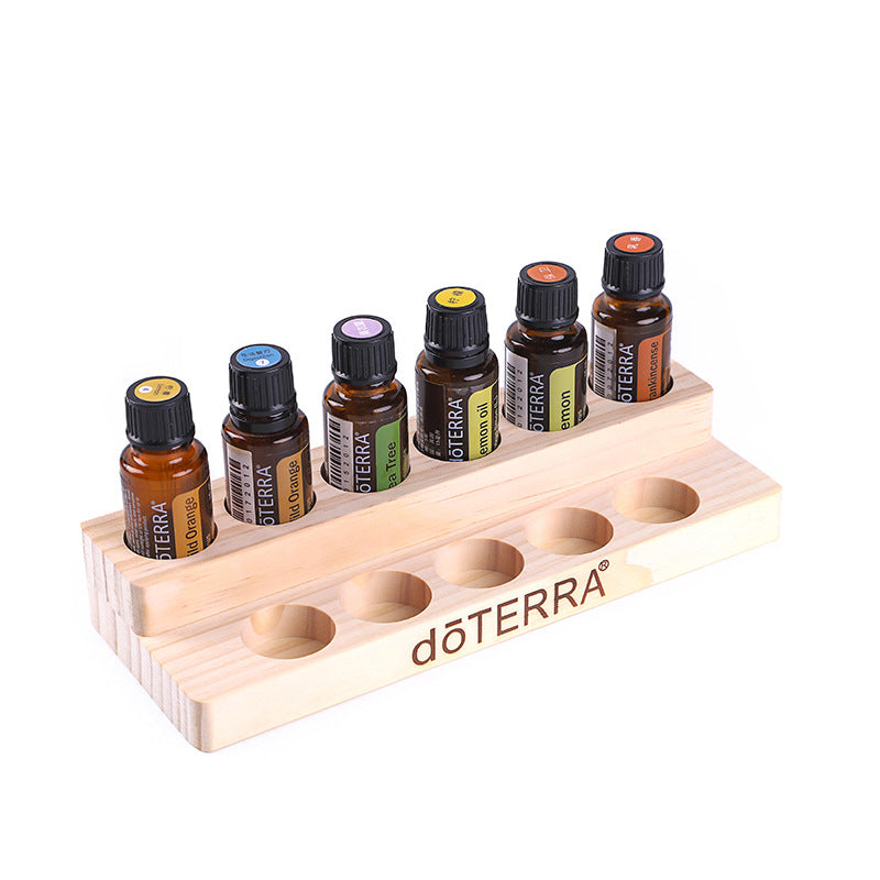 Wooden Essential Oil Bottle Display Stands