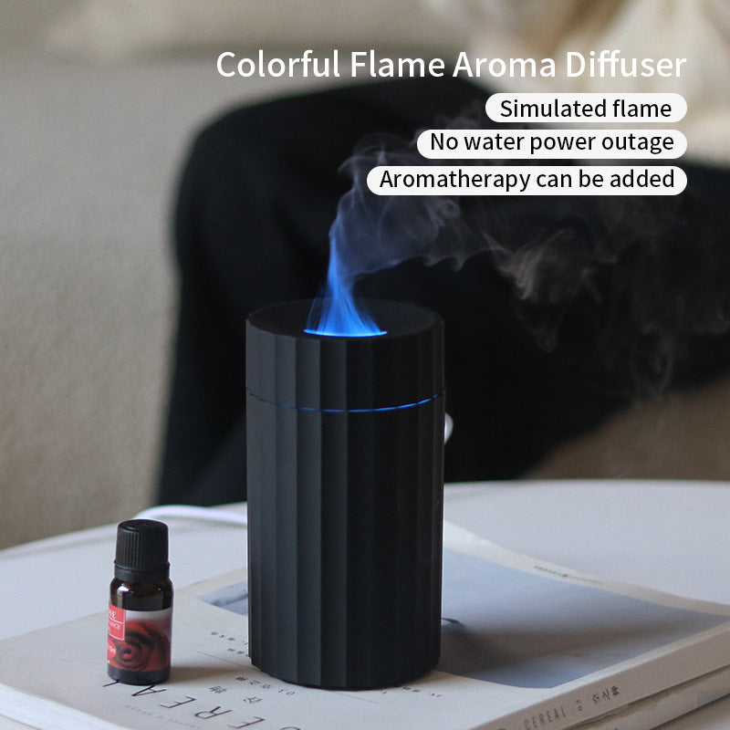 Car Essential Oil Diffuser - With Flame Effect Light humidifier fire